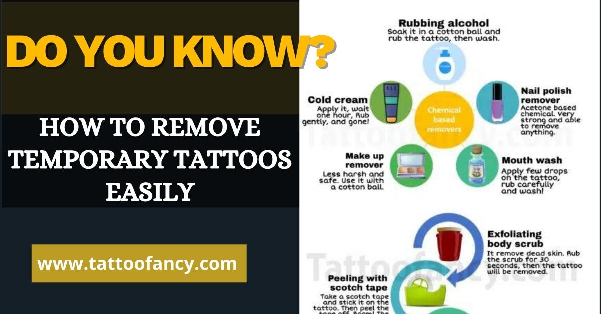 How To Remove Temporary Tattoos Easily 1