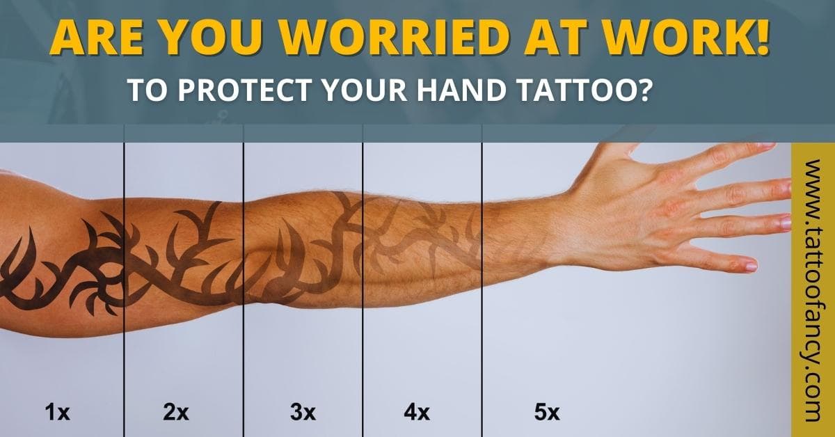 How to protect a tattoo while working
