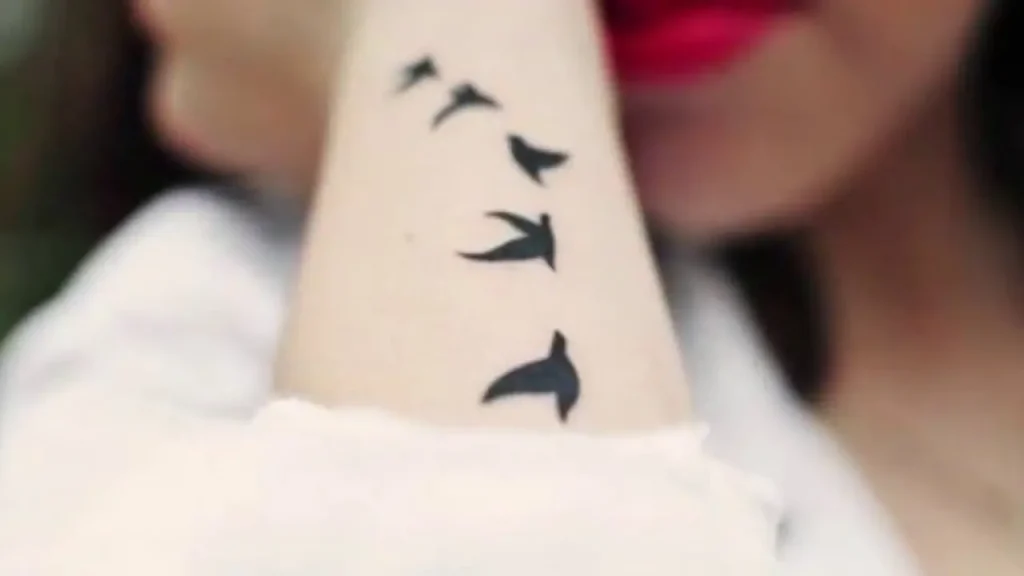 side wrist tattoo for girls 