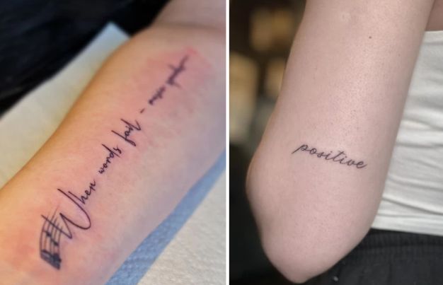 Script and Quote Tattoos